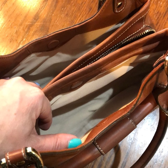 Cole Hann brown leather handbag - Picture 6 of 10